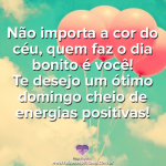 Energias positivas para o domingo