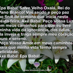 Linda oração a Oxalá para o final de semana