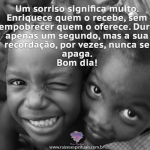 Sorriso significa muito