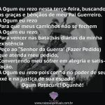 Reza à Ogum na terça-feira