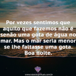 Gota de água no mar