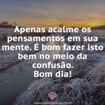 Acalme os pensamentos