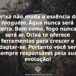 Orixá não muda essência