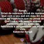 Prece, Pai Xangô