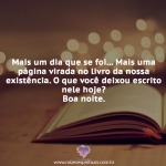 Mais um dia que se foi…