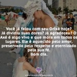 Você já falou com seu Orixá hoje?