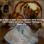 Ogum com suas espadas