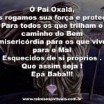 Prece para pedir proteção a Pai Oxalá na sexta feira
