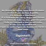 Salve Ogum de Ronda, nosso Pai guerreiro protetor de todos os dias!!!