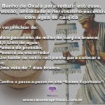 Banho de Oxalá para reduzir estresse, depressão, ansiedade e nervosismo excessivos
