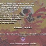 Vamos pedir a bênção a Iansã senhora dos raios, ventos e tempestades!