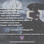 Salve a Pombagira da Calunga, parceira de Seu Tata Caveira, protetora dos caminhos