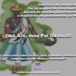 Salve nosso Pai Oxóssi, o valente guerreiro de uma flecha só! Okê Arô!