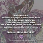Nanã Burukê, Senhora do poço, a mais velha Yabá…