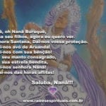 Minha mãe é Nanã, É o Orixá mais velho do céu. Saluba, Nanã!!!