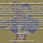 Oração a Ogum para pedir caminhos abertos em todos os setores da vida