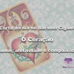 Carta do dia no Baralho Cigano-O Coração-amor, afetividade e compaixão