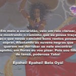 Em meio a escuridão, veio um raio clarear… Epahei! Bela Oyá!
