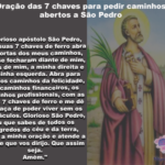 Oração das sete chaves para fazer seus pedidos a São Pedro!